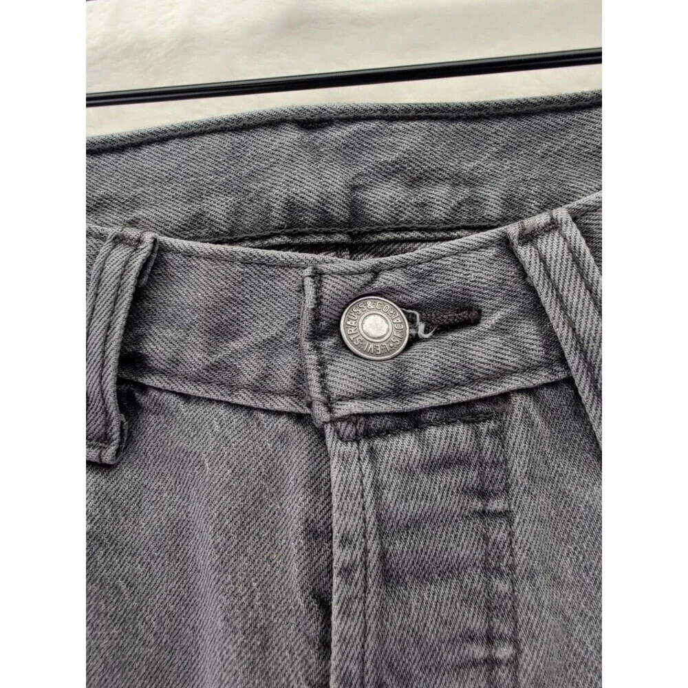 Levi's 501 Button Fly Red Tab Jeans Men's 31x30 Gray Wash Denim Cotton